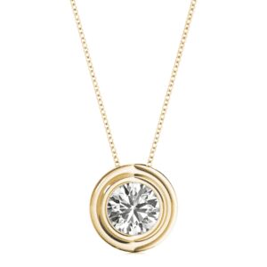 Timeless Bezel-Set Solitaire Pendant