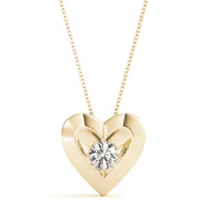 Heartfelt Solitaire Pendant