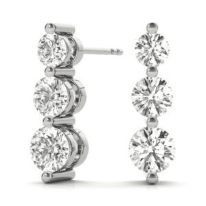 Triple Stack Diamond Studs